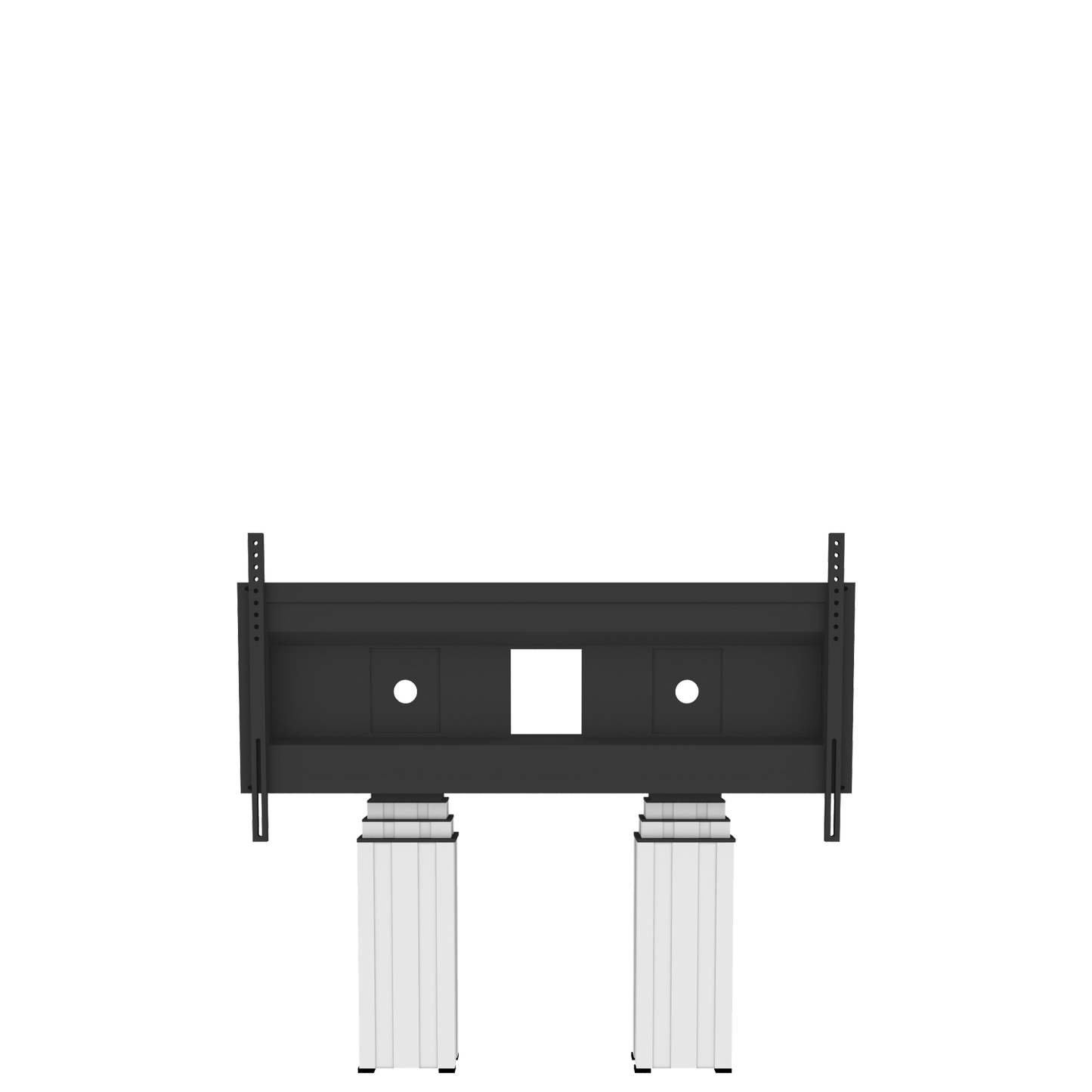 Conen SCETADW3535 Motorized Heavy Duty Xl Monitor Wall Mount With 70 Cm Of Vertical Travel Two Columns Silver Anodized