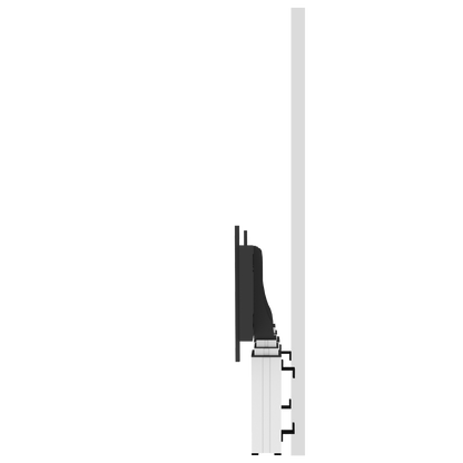 Conen SCETADW3535 Motorized Heavy Duty Xl Monitor Wall Mount With 70 Cm Of Vertical Travel Two Columns Silver Anodized