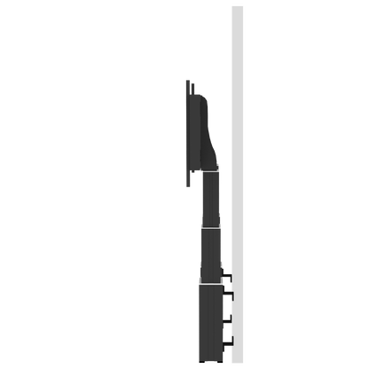 Conen SCETADW3535B Motorized Heavy Duty Xl Monitor Wall Mount With 70 Cm Of Vertical Travel Two Columns Black Anodized