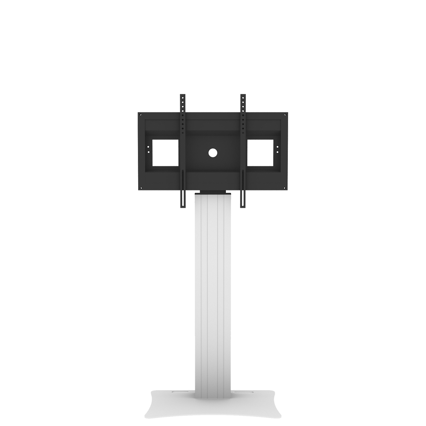 Conen SCETANHVP12 Monitor Stand And Monitor Wall Mount, Center Of Display 142 Cm Column Silver Anodized, Fixed Height, Floor Plate