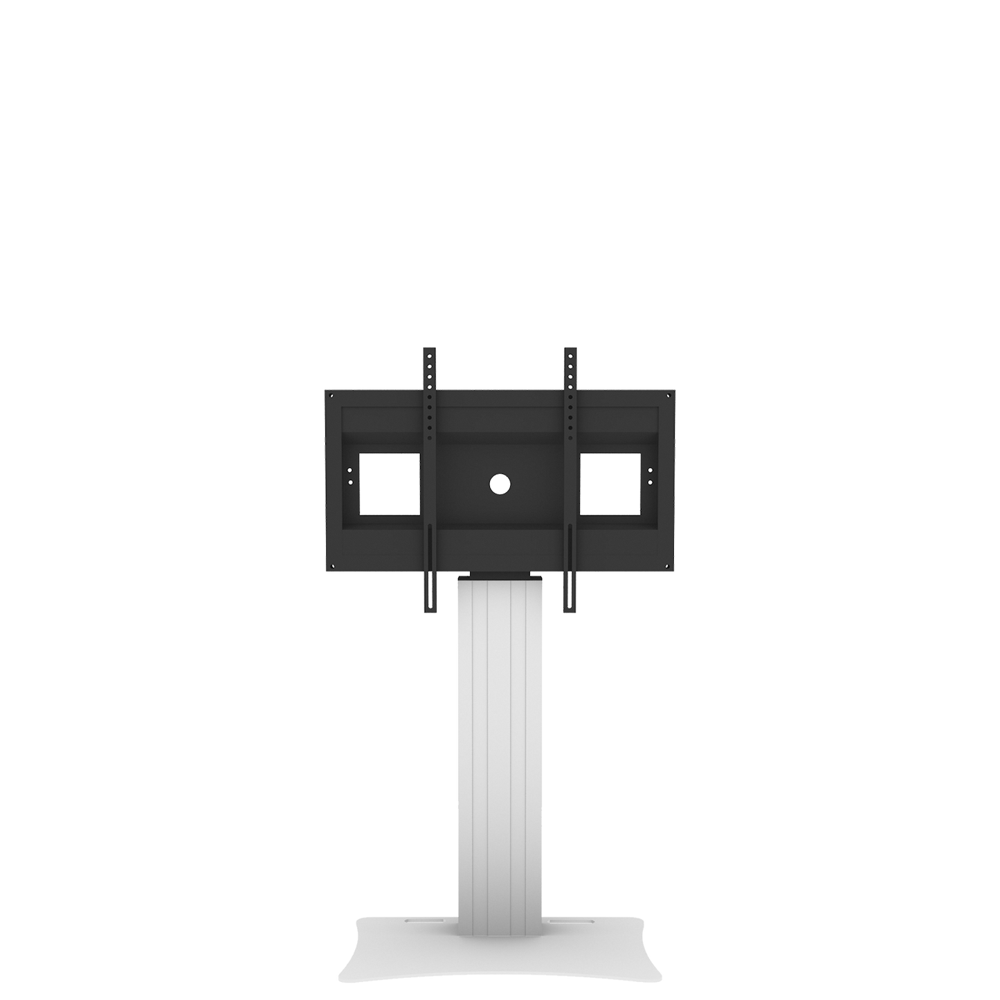 Conen SCETANHVP Monitor Stand And Monitor Wall Mount, Center Of Display 115 Cm Column Silver Anodized, Fixed Height, Floor Plate