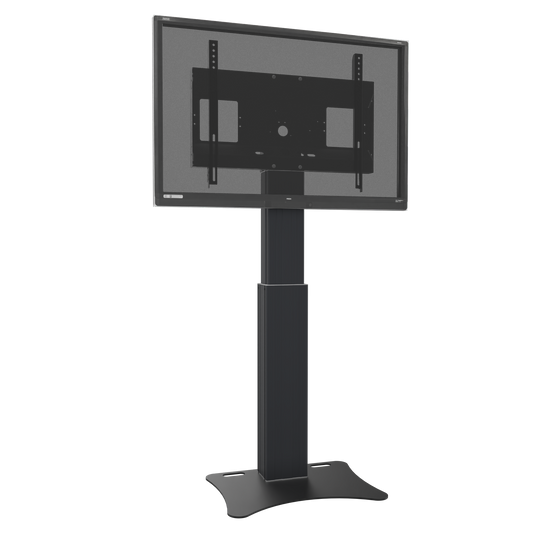 Conen SCETAPB Motorized Display Stand With 50 Cm Of Vertical Travel Column Black Anodized, Center Of Display 121- 171 Cm, Floor Plate