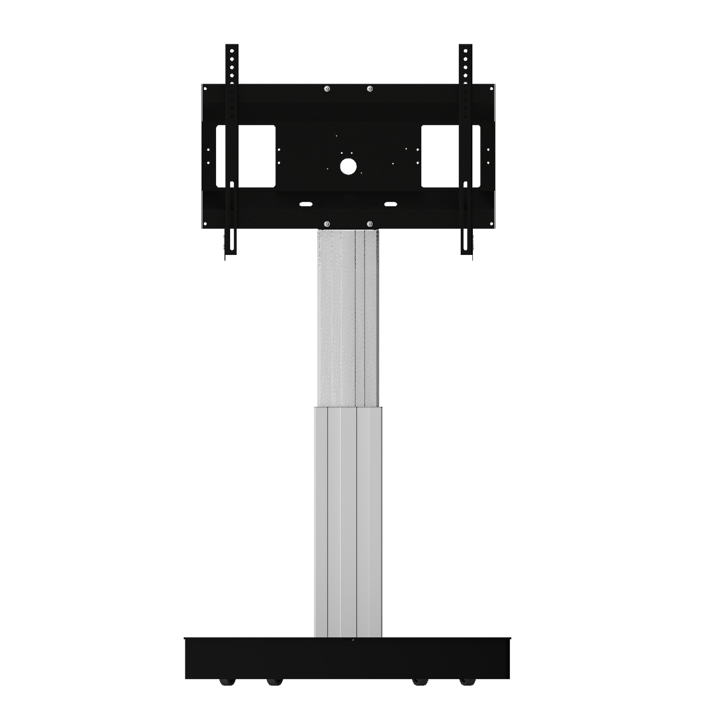 Conen SCETASO Motorized Mobile Display And Tv Stand, 50 Cm Of Vertical Travel Column Silver, Design Base, Mobile