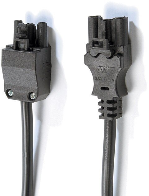 Metalicon PL-WMWF/02-BK Connector Lead 3 Pole GST Male to Female Connector (No Retainer Clips) 2m - Black