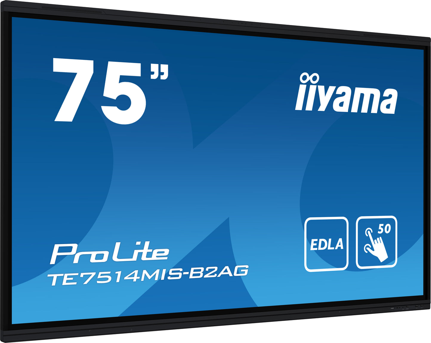 iiyama PROLITE TE7514MIS-B2AG 75" 4K UHD 75" Google EDLA Certified Interactive Display