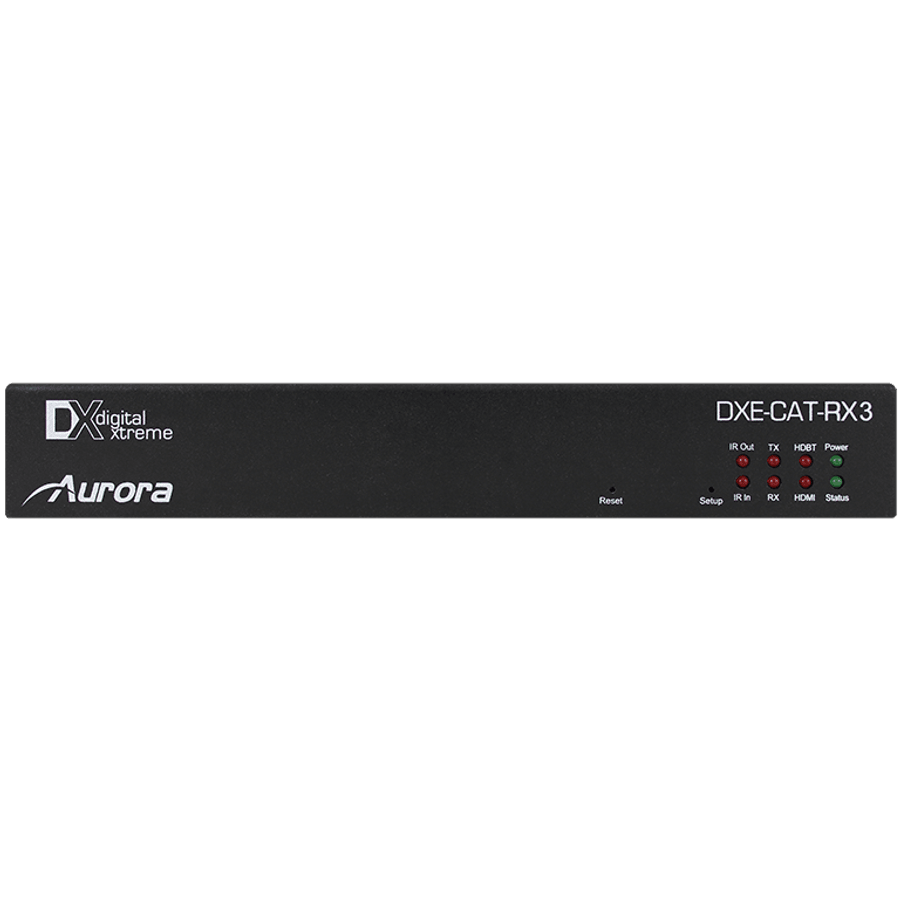 Aurora Multimedia DXE-CAT-RX3 HDBaseT Receiver w/Dual Relay & Audio