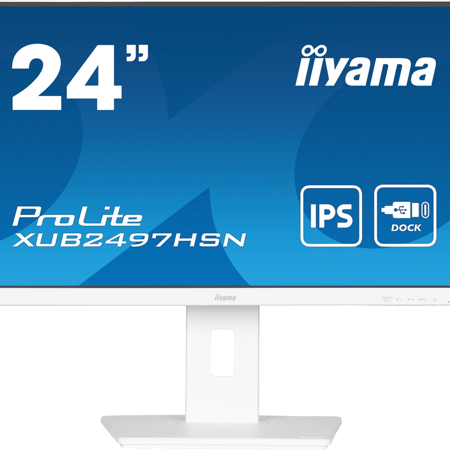 iiyama ProLite XUB2497HSN-W2 24" Full HD LED Desktop Monitor with USB-C Hub & RJ45 Port