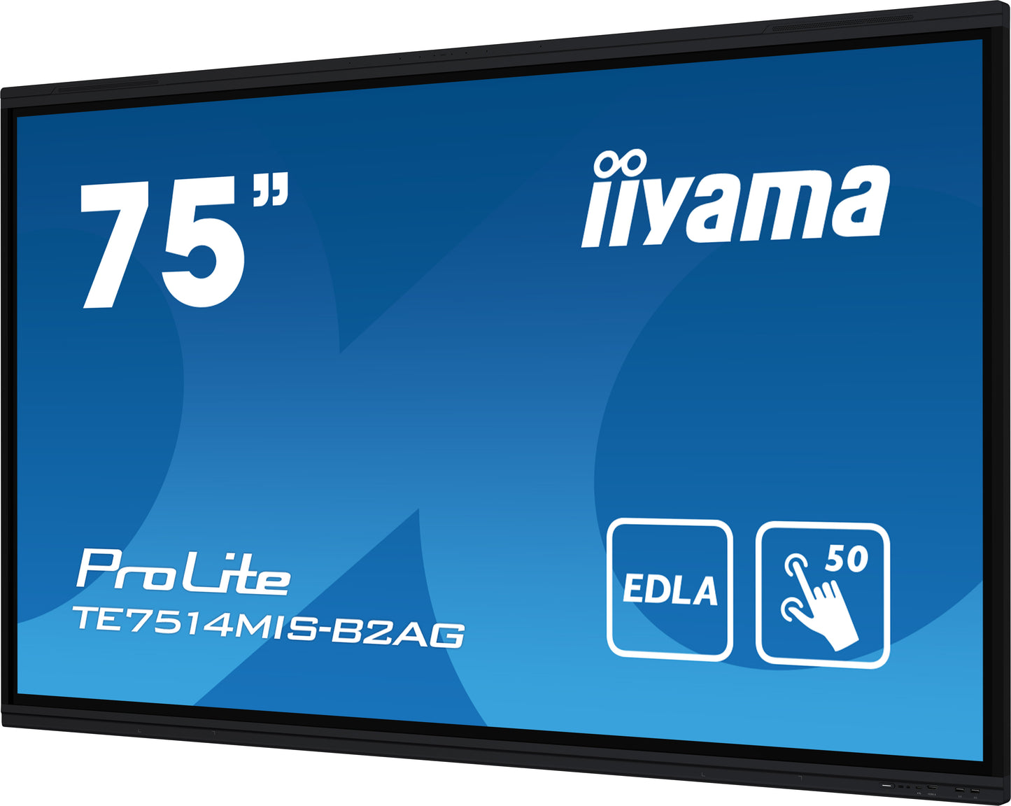 iiyama PROLITE TE7514MIS-B2AG 75" 4K UHD 75" Google EDLA Certified Interactive Display