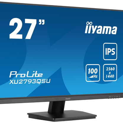 iiyama ProLite XU2793QSU-B7 LED display 68.6 cm (27") 2560 x 1440 pixels Wide Quad HD Black