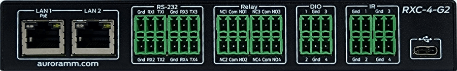 Aurora Multimedia RXC-4-G2 ReAX Control Processor w/ Maximum Serial & Ethernet Control Ports