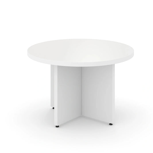 Narbutas ZZN651-M1 Optima Circular Low Coffee Table, Panel Base, 650mm Diameter x H400mm