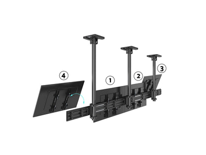 Multibrackets M Menu Board Mount Pro MBC4X1U VESA Fixed 300