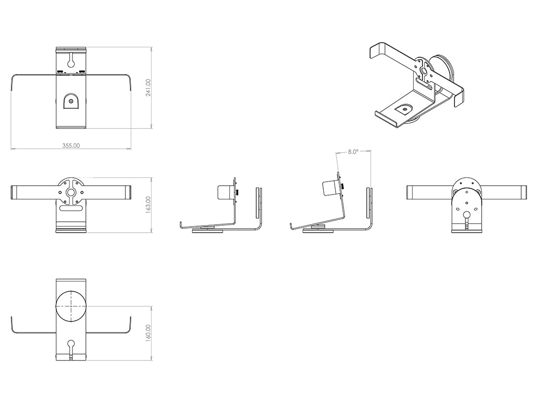 Multibrackets M Sonos Play:5 Wall Mount - Black