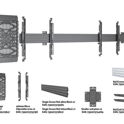 Multibrackets M Pro Series Wallmount MBW2U Media Storage