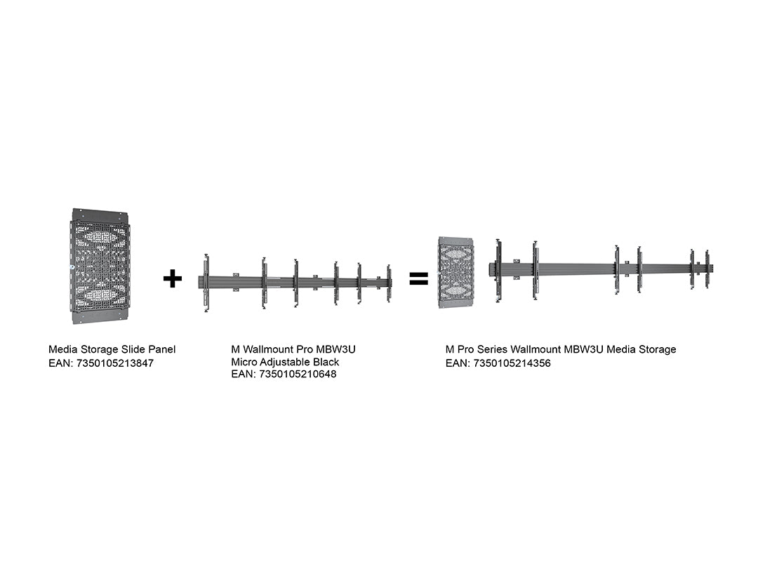 Multibrackets M Pro Series Wallmount MBW3U Media Storage