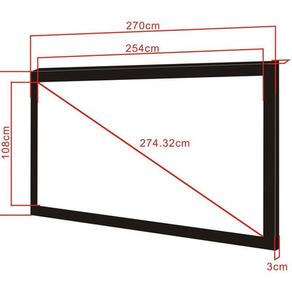 Multibrackets M 2.35:1 Framed Projection Screen 254x108, 108"