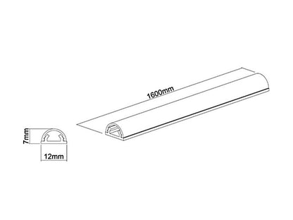 Multibrackets M Universal Cable Cover Aluminium 18mm-W 1100-L