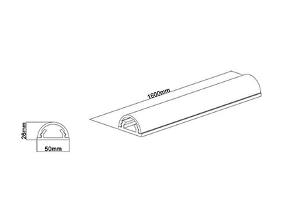 Multibrackets M Universal Cable Cover White 50mm-W 1600-L