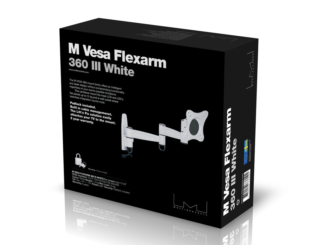 Multibrackets M VESA Flexarm 360 III White 75 100 200