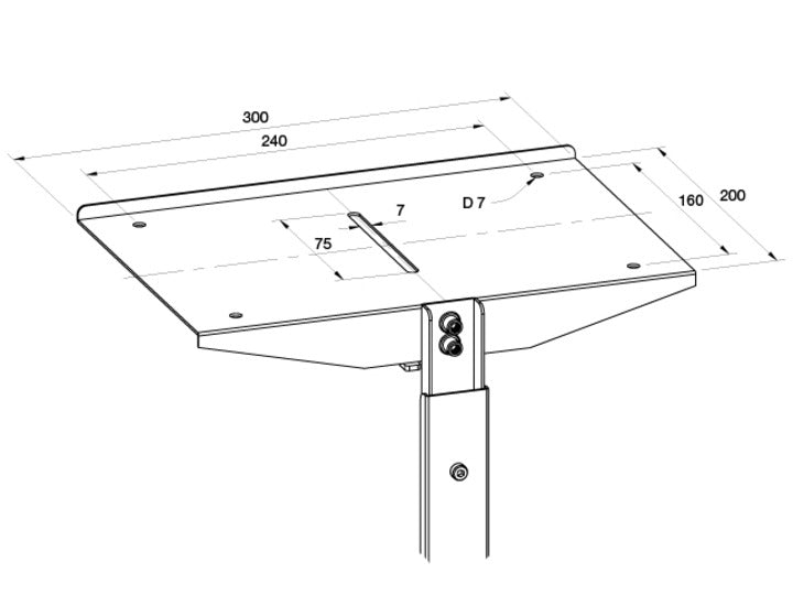 Multibrackets M Public Display Stand Camera Holder Black