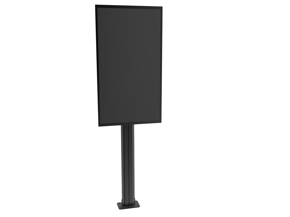 Multibrackets M Public Display Stand Pillar 210 Black, incl. 220V Power Rail