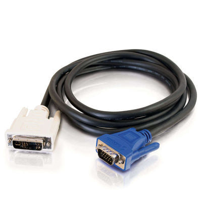 C2G 26958 video cable adapter 1 m DVI-I VGA (D-Sub) Black