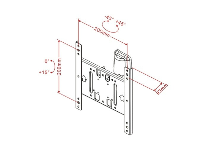 Multibrackets M VESA Flexarm Tilt & Turn I Small