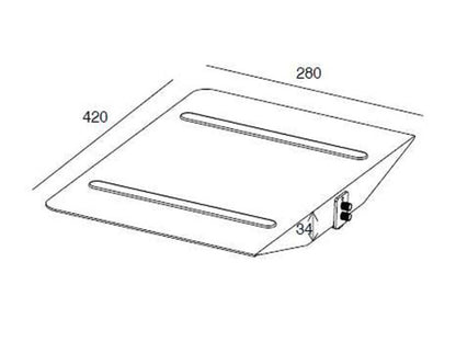 Multibrackets M Public Display Stand Shelf Black