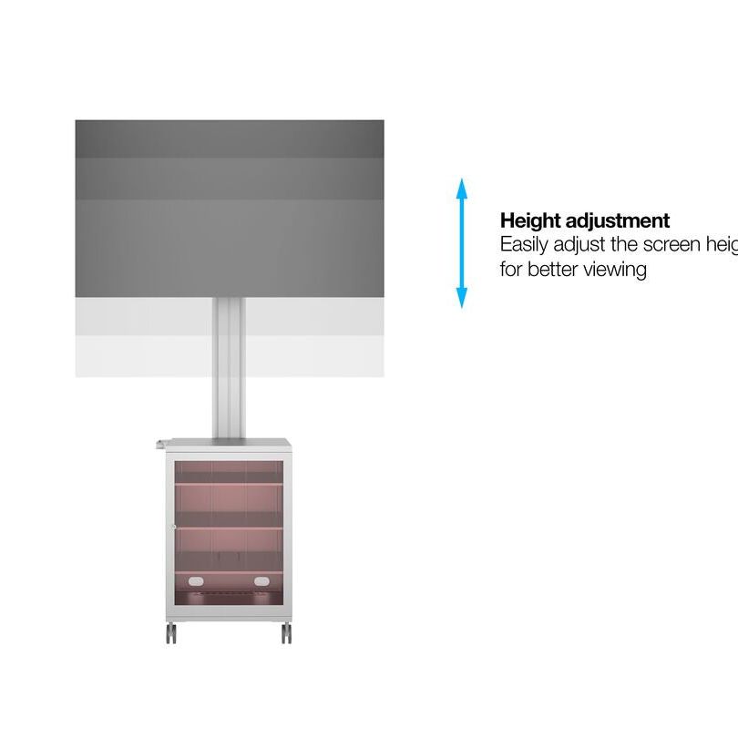 Multibrackets M Public Display Stand 180 Single MediaBox4 Silver