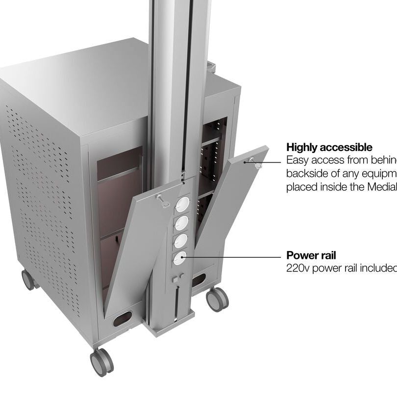 Multibrackets M Public Display Stand 180 Single MediaBox4 Silver