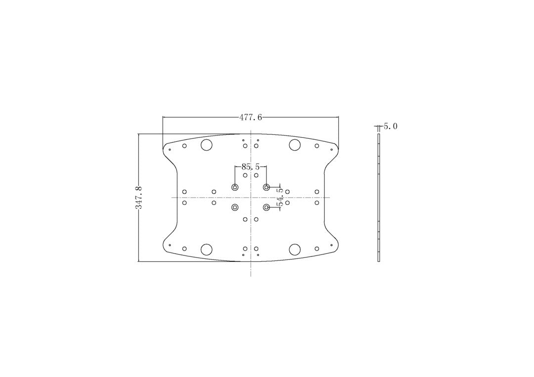 Multibrackets M Public Display Floorstand Base B2B Silver