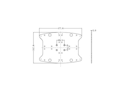 Multibrackets M Public Display Floorstand Base B2B Silver