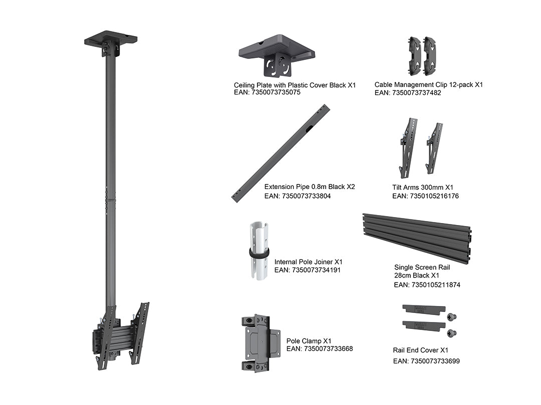 Multibrackets M Ceiling Mount Pro MBC1U, VESA 300