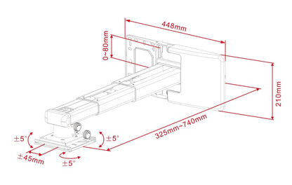 Multibrackets M Projector Mount Short Throw Deluxe 300-700 Medium