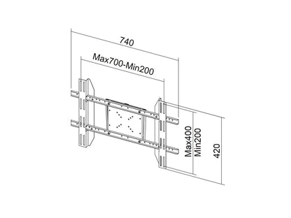 Multibrackets M Display Mount Single Screen Black