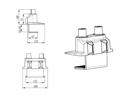 Multibrackets M Duo Deskmount Black