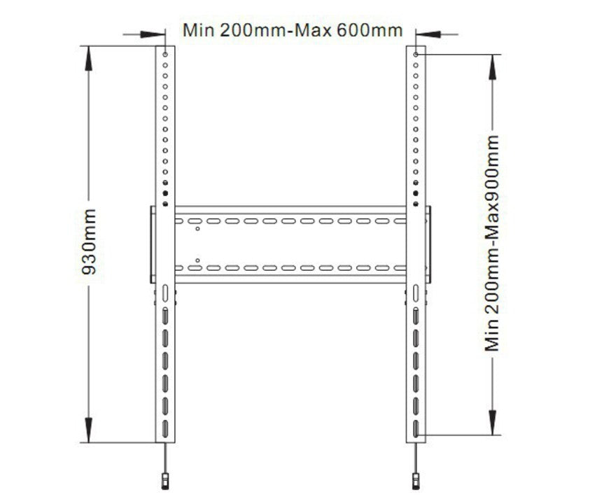 Multibrackets M Universal Fixed Wallmount SD MAX 1200x900