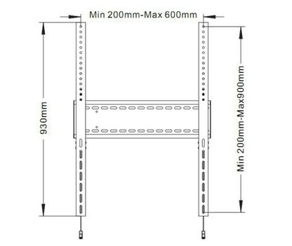 Multibrackets M Universal Fixed Wallmount SD MAX 1200x900