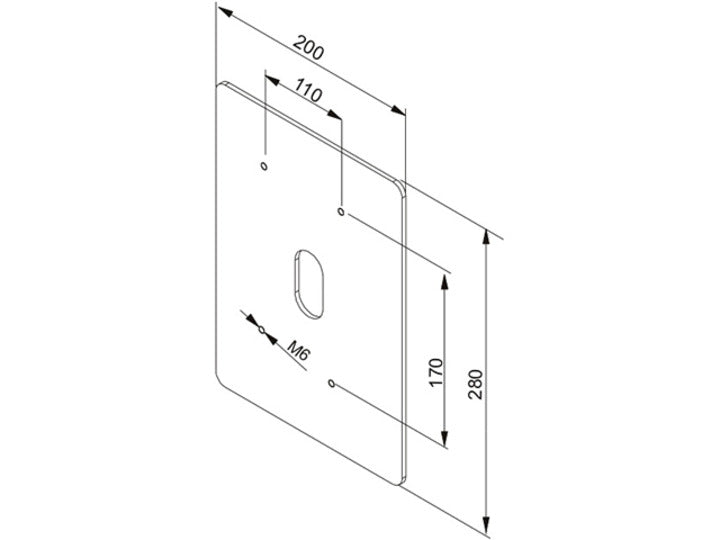 Multibrackets M Projector Holder Adapter Plate Motorized Mount HD/SD