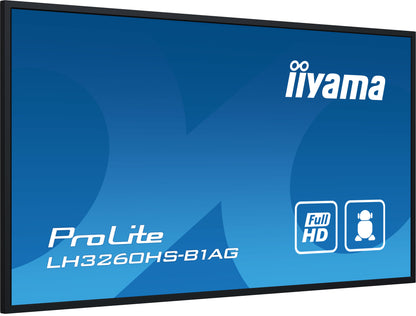 iiyama PROLITE Digital A-board 80 cm (31.5") LED Wi-Fi 500 cd/m² Full HD Black Built-in processor Android 11 24/7