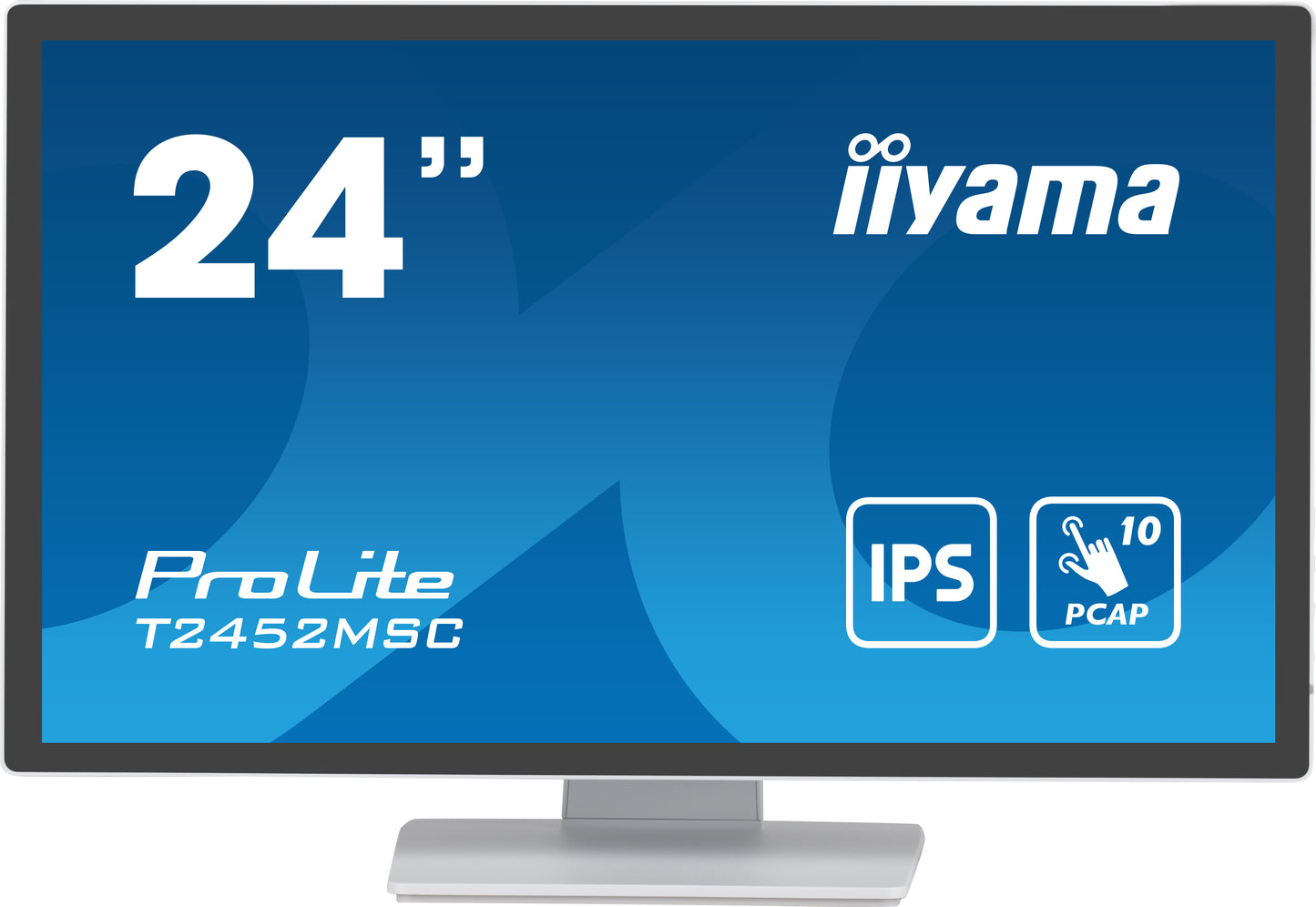 iiyama ProLite computer monitor 60.5 cm (23.8") 1920 x 1080 pixels Full HD LCD Touchscreen Multi-user White