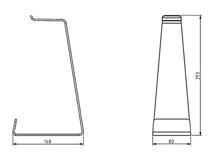 Multibrackets M Headset Holder Table stand Black