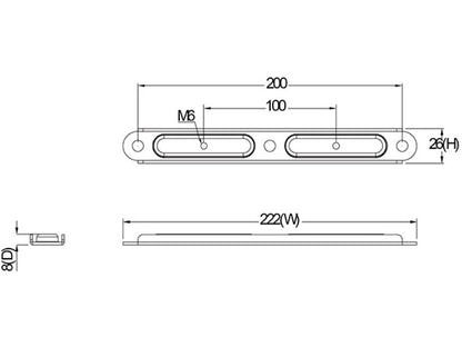 Multibrackets M Desktopmount VESA Adapter 200x200