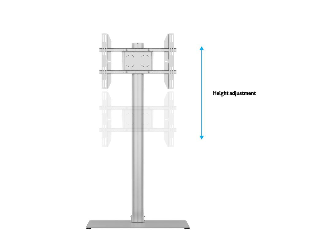 Multibrackets M Display Stand 180 Single Silver w. Floorbase