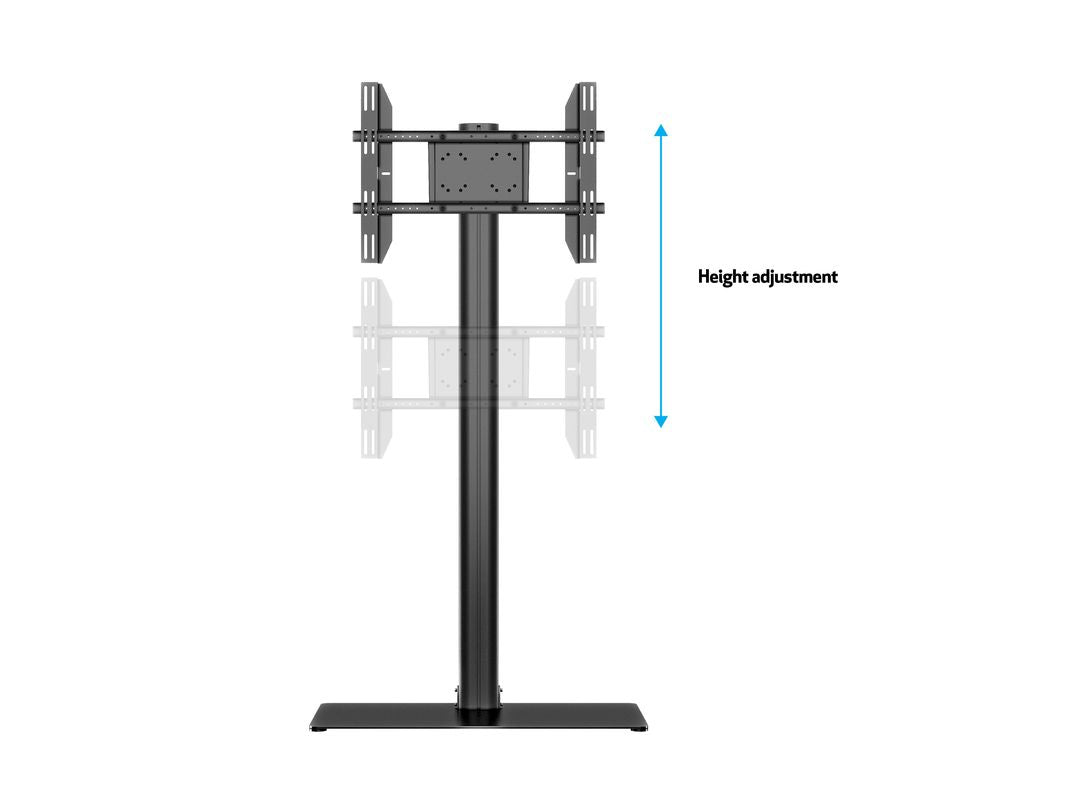 Multibrackets M Display Stand 180 Single Black w. Floorbase