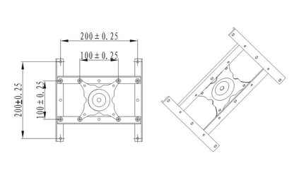 Multibrackets M Gas Lift VESA Adapter 200x200