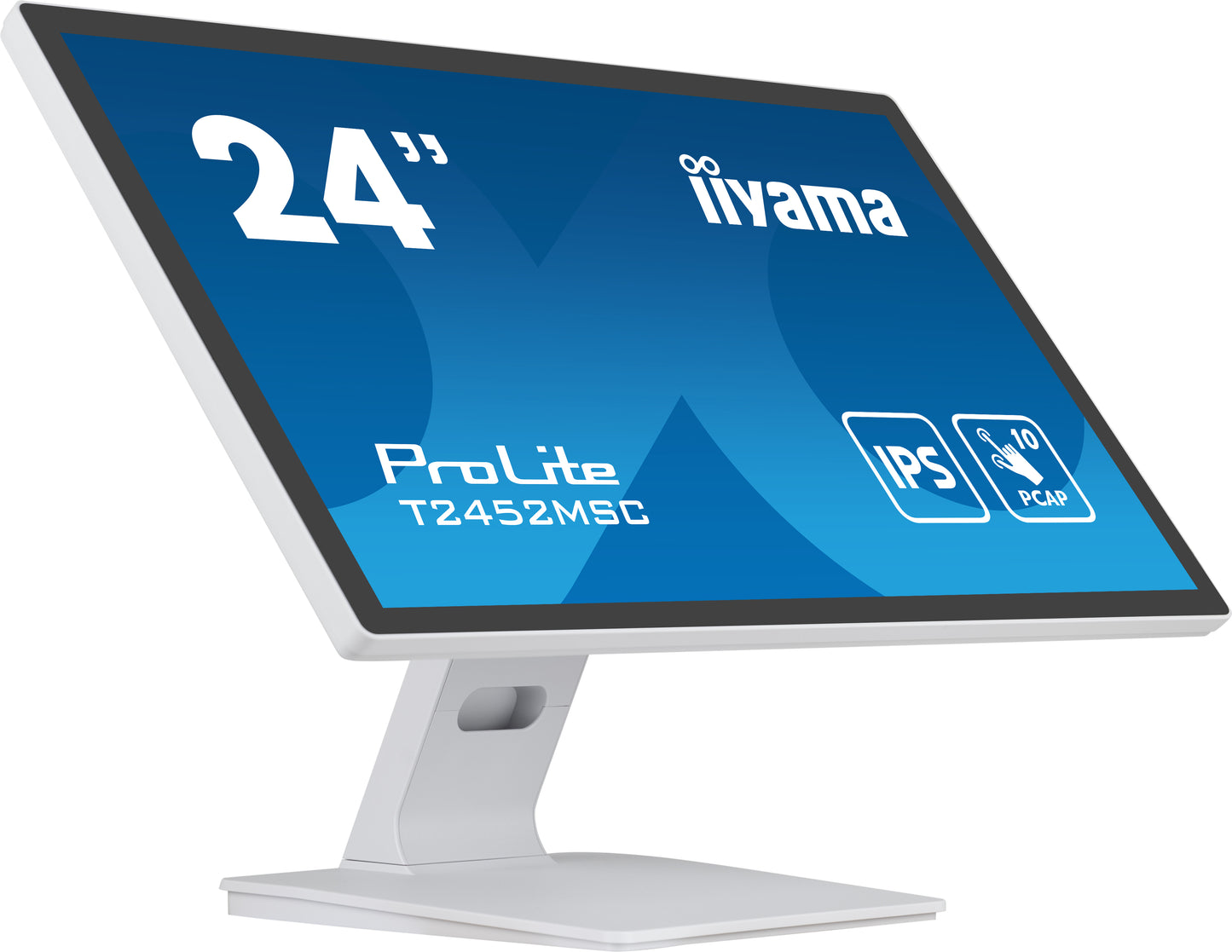 iiyama ProLite computer monitor 60.5 cm (23.8") 1920 x 1080 pixels Full HD LCD Touchscreen Multi-user White