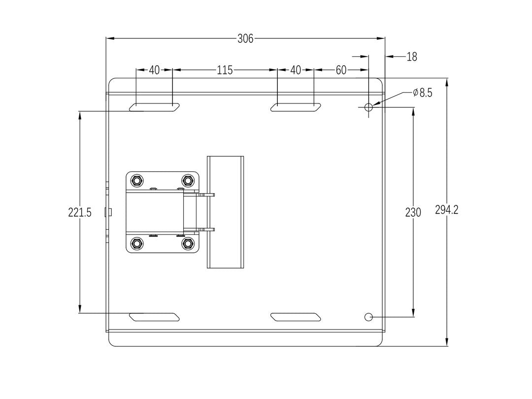 Multibrackets M Universal Swing Arm 180 Degrees Large Black