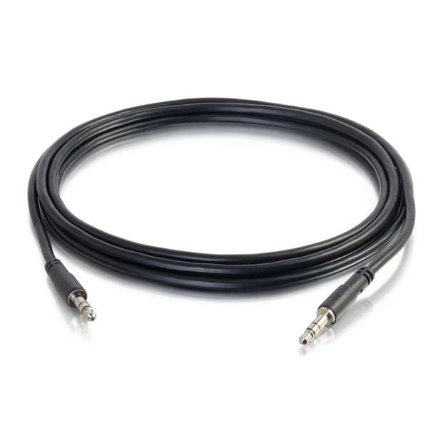 C2G 1.8m (6ft) Slim Aux 3.5mm Audio Cable - M/M