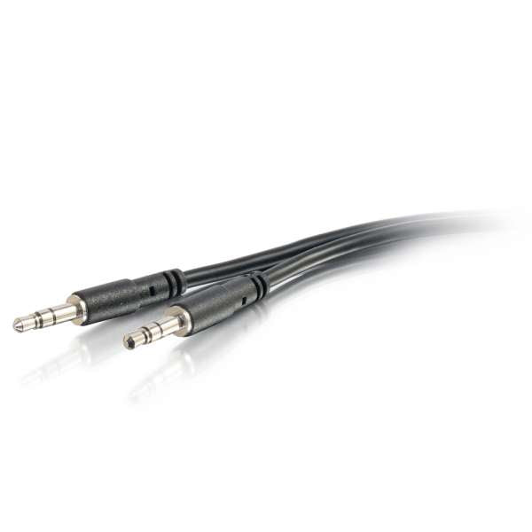 C2G 0.9m (3ft) Slim Aux 3.5mm Audio Cable - M/M